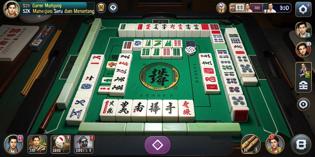 Screenshot gameplay 5ZK yang menampilkan keseruan permainan Mahjong.