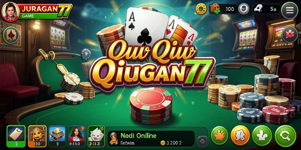 Screenshot gameplay QiuQiu menampilkan aksi seru permainan.
