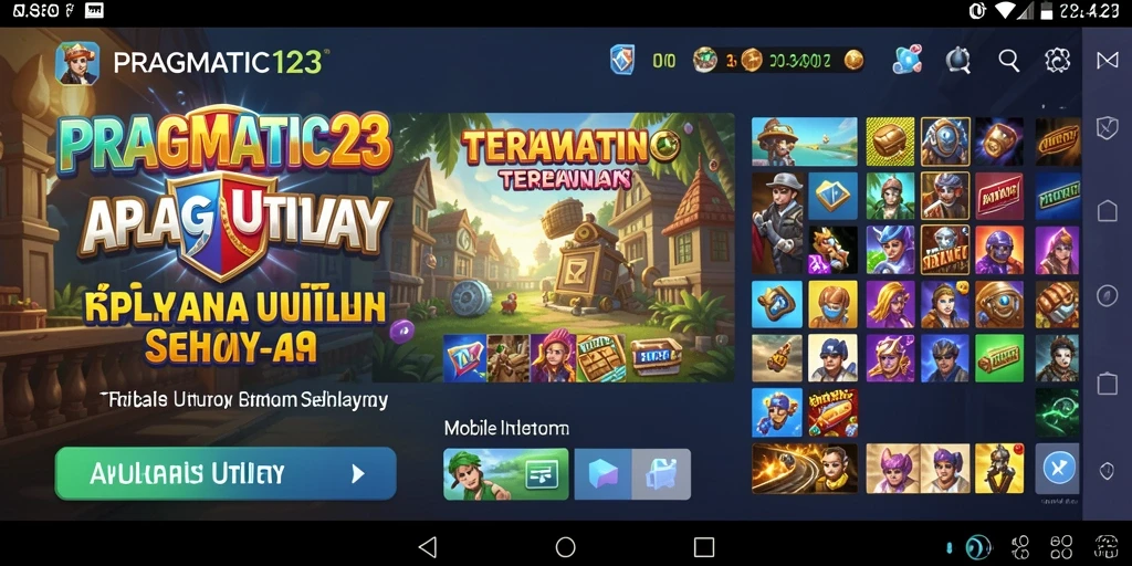 Tampilan screenshot utama PRAGMATIC123 dengan fitur utama aplikasi.