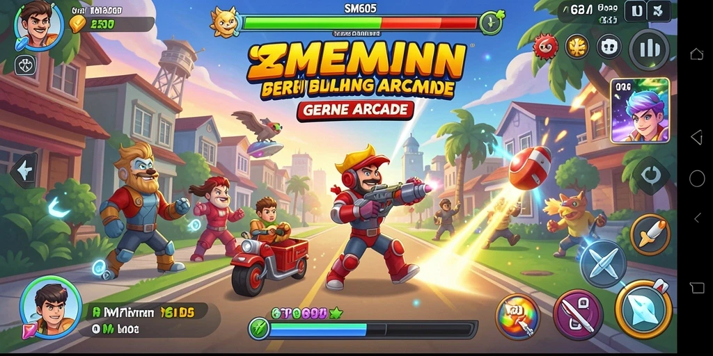 Tampilan gameplay SM605 yang menarik dan penuh aksi.