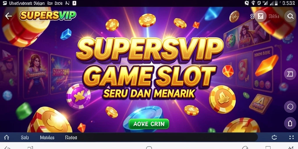 Tampilan menakjubkan dari gameplay SUPERSVIP yang penuh warna.