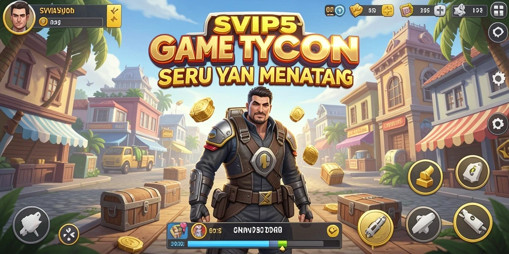 Tampilan gameplay SVIP5 dengan elemen strategi Tycoon yang menarik.
